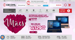 Desktop Screenshot of cecomil.com.br